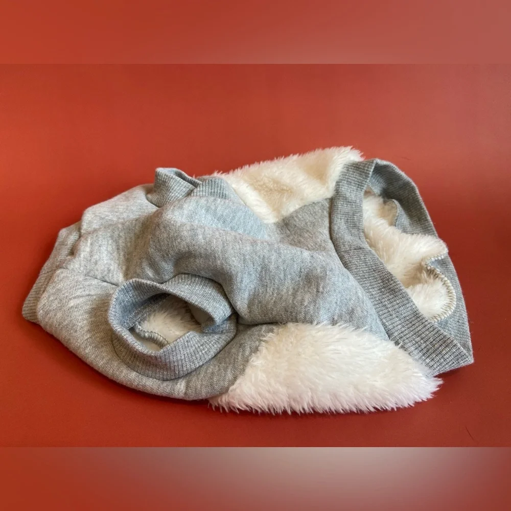 Top paw Cat or dog fuzzy pull over sweater - whimsy woodland sloth